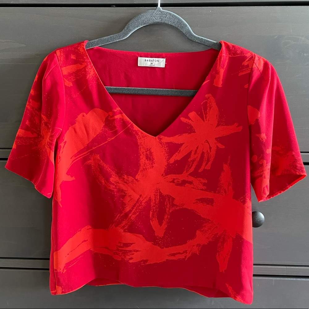 Babaton cropped blouse 🍒